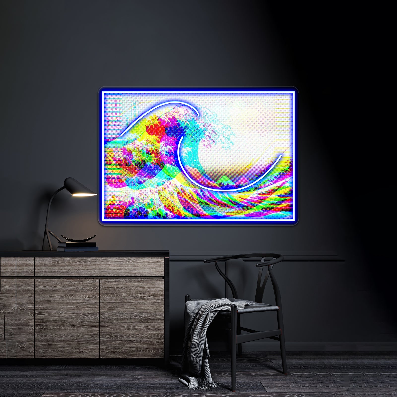 The Great Wave Artwork Personalized Neon Signs | Shineneon