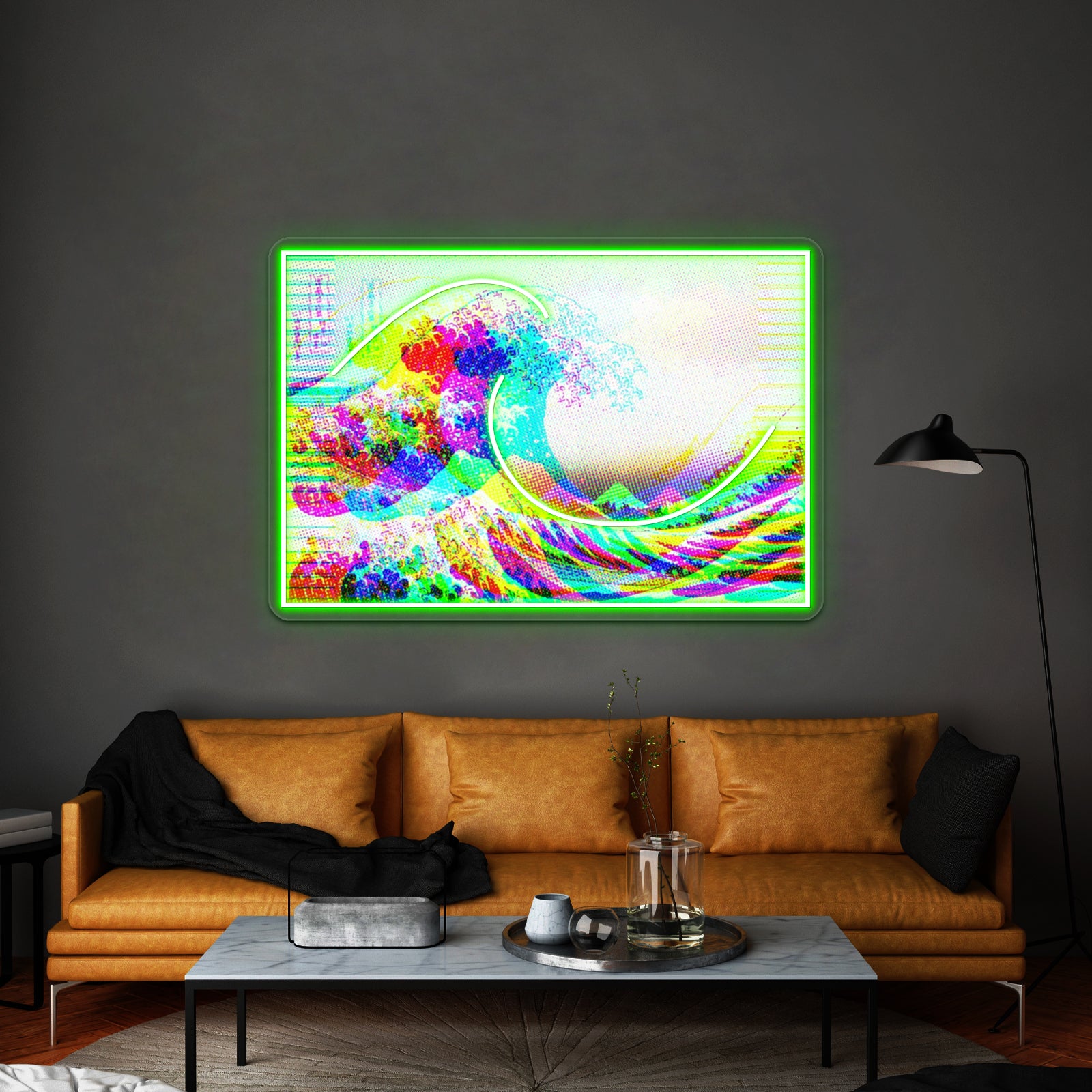 The Great Wave Artwork Personalized Neon Signs | Shineneon