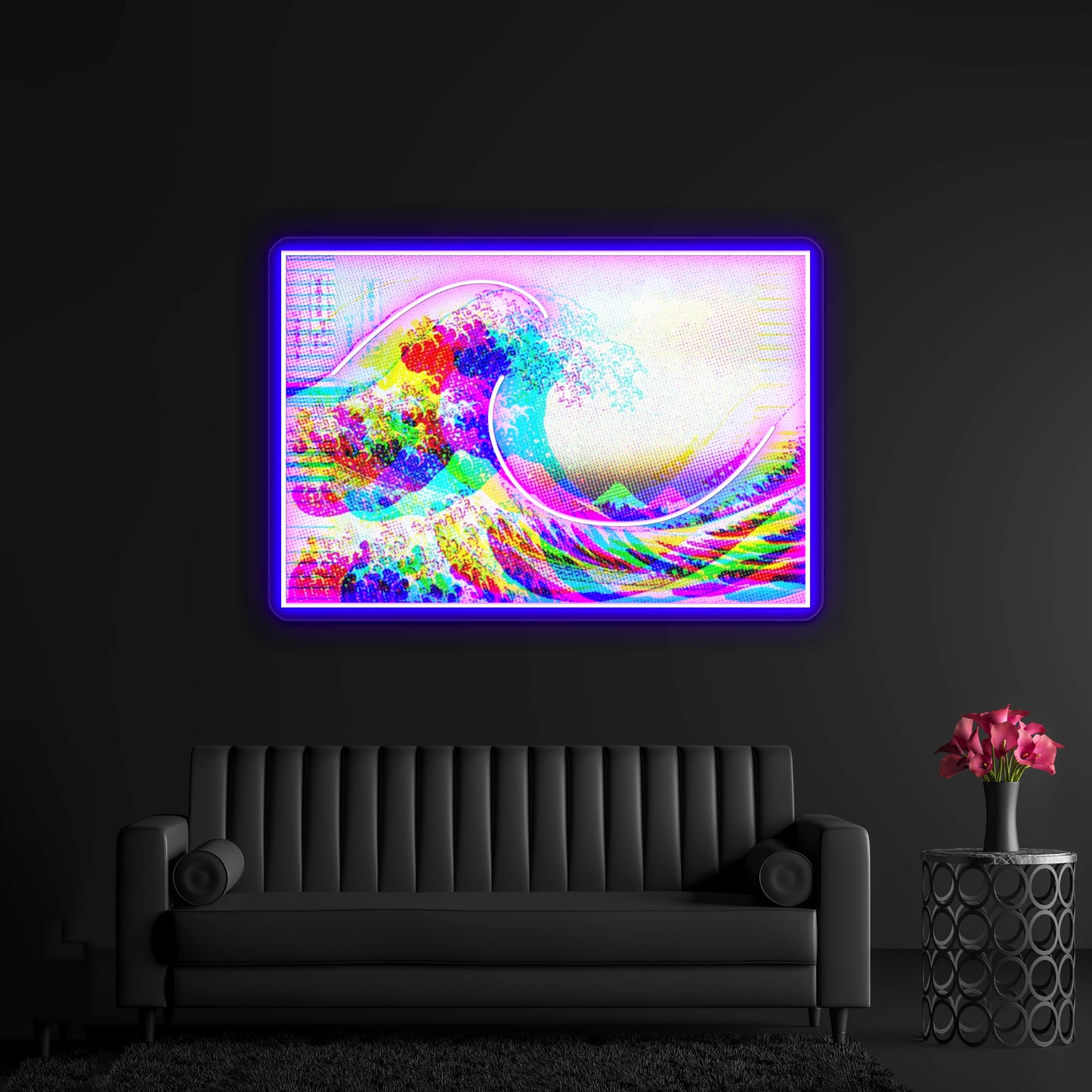 The Great Wave Artwork Personalized Neon Signs