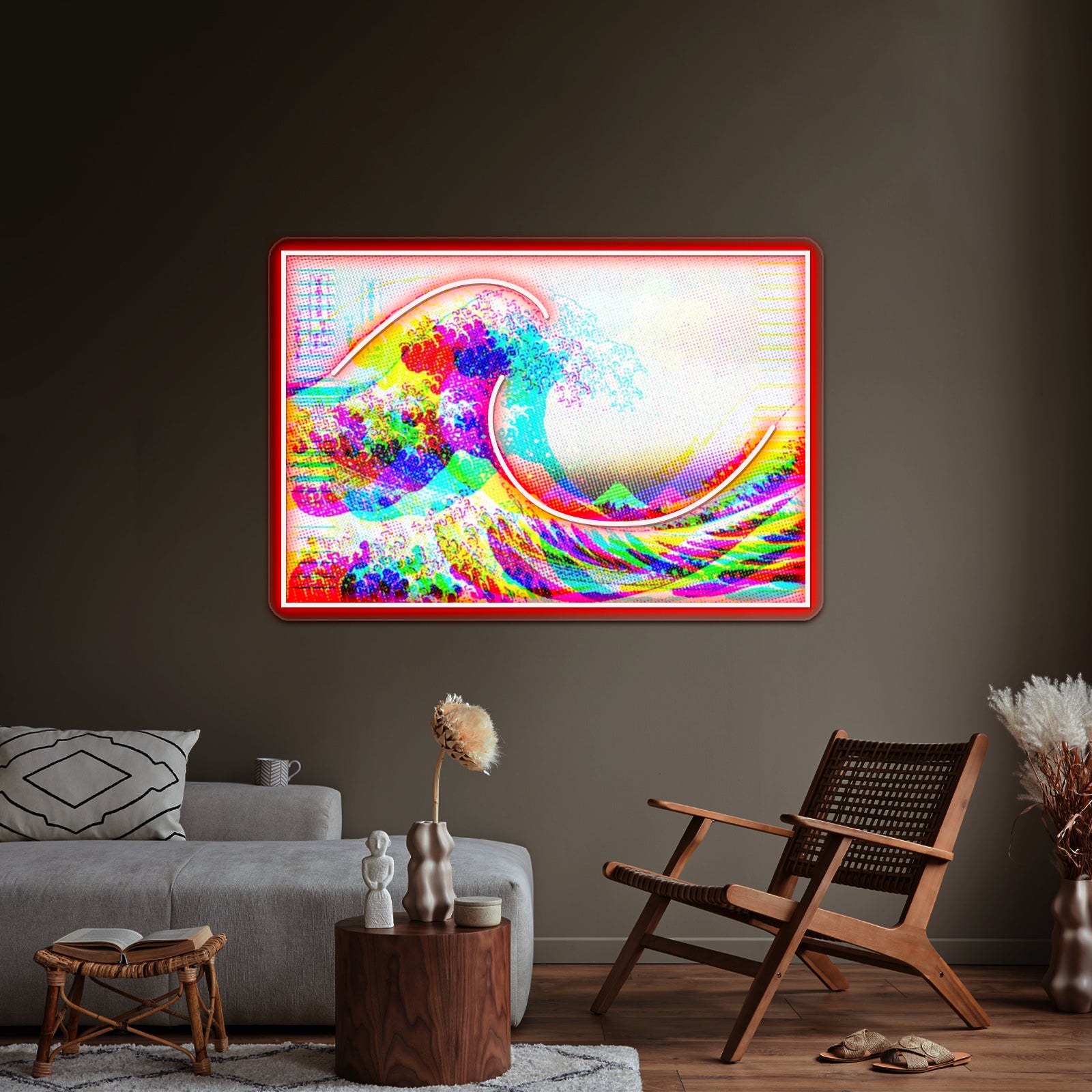 The Great Wave Artwork Personalized Neon Signs | Shineneon