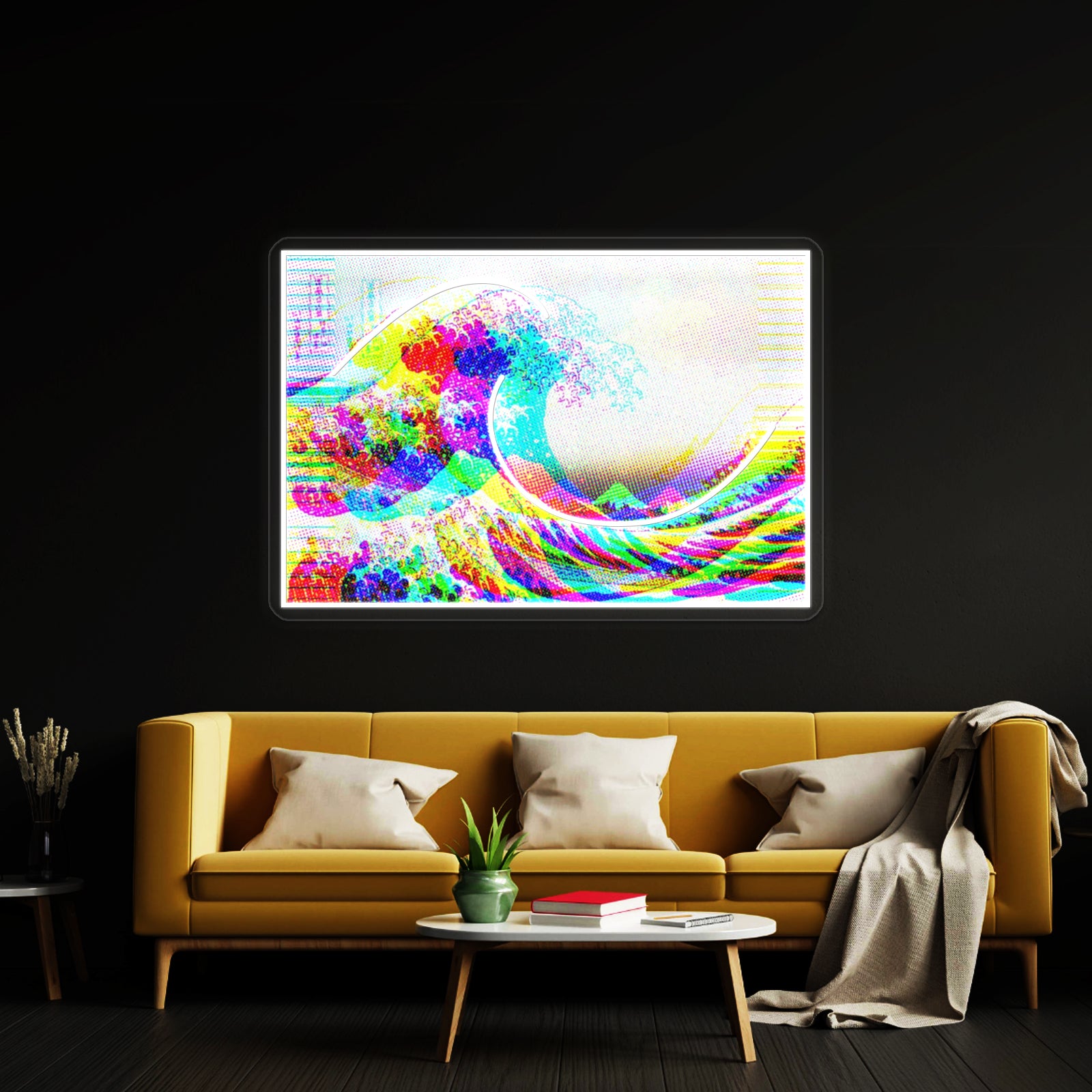 The Great Wave Artwork Personalized Neon Signs | Shineneon