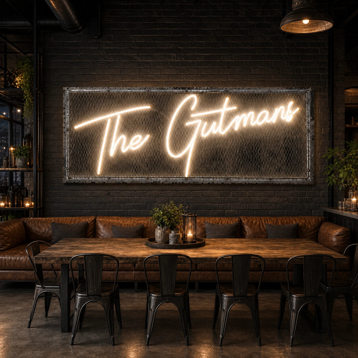 The Gutman S LED Neon Sign real lifestyle scene