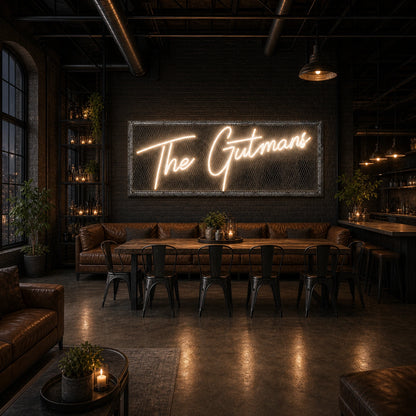 The Gutman S LED Neon Sign size image