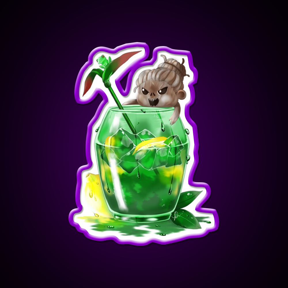 The Hags Rotten Lemon Tea Cocktail Bar Decor Led Neon Sign Rgb Color - LED neon sign view 9