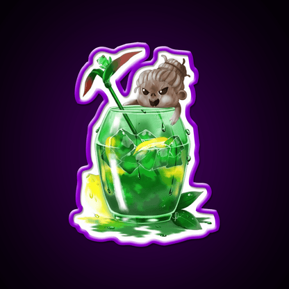 The Hags Rotten Lemon Tea Cocktail Bar Decor Led Neon Sign Rgb Color - Shineneon