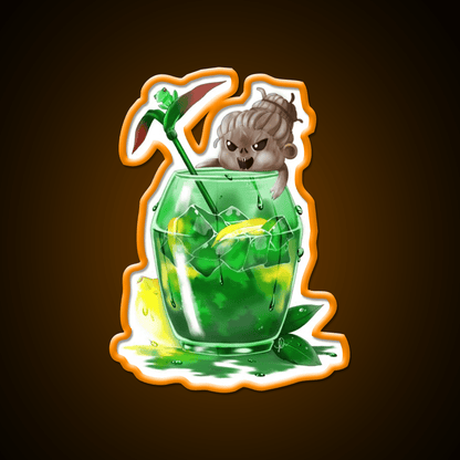 The Hags Rotten Lemon Tea Cocktail Bar Decor Led Neon Sign Rgb Color - Shineneon