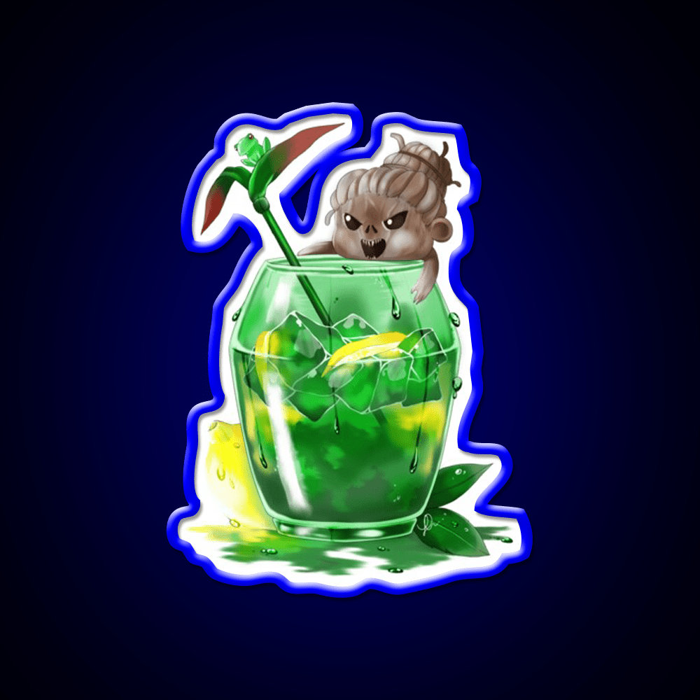 The Hags Rotten Lemon Tea Cocktail Bar Decor Led Neon Sign Rgb Color - Shineneon