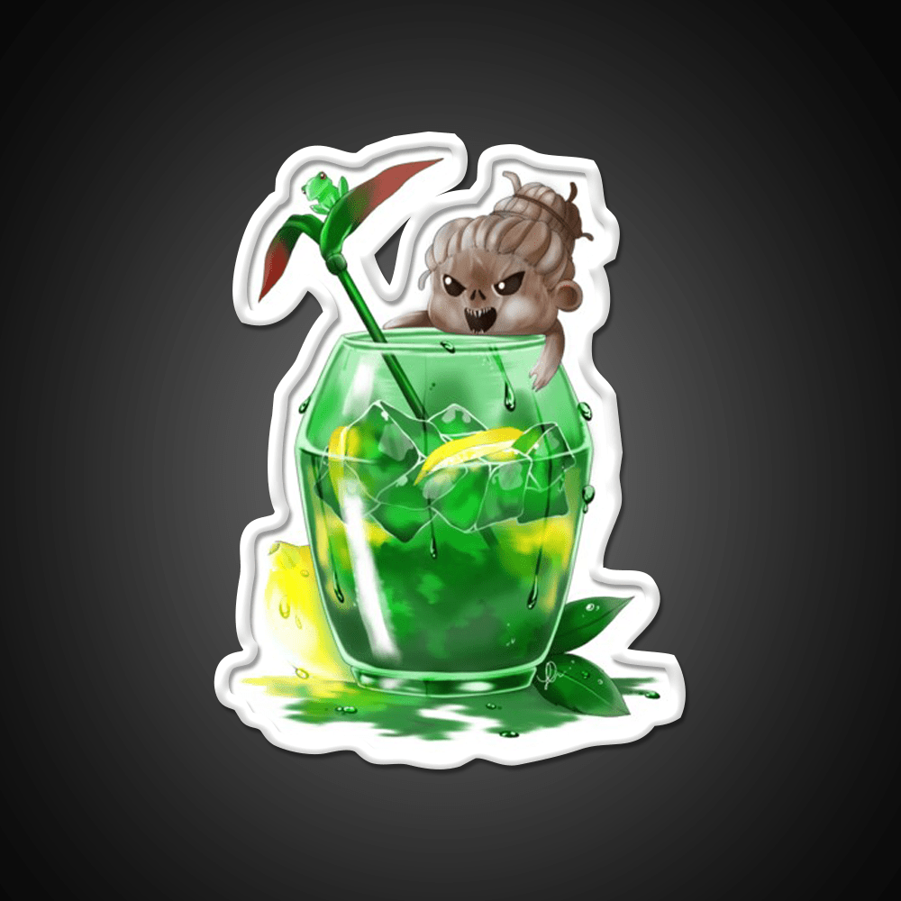 The Hags Rotten Lemon Tea Cocktail Bar Decor Led Neon Sign Rgb Color - Shineneon
