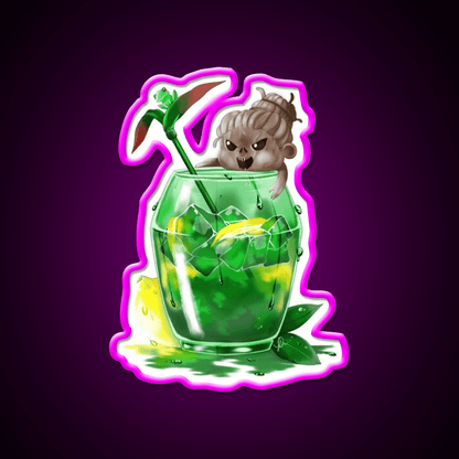 The Hags Rotten Lemon Tea Cocktail Bar Decor Led Neon Sign Rgb Color - Shineneon