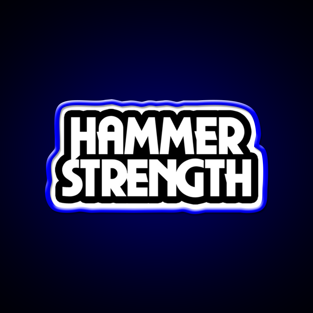 The Hammer Strength 2 Gym Fitness Led Neon Sign Rgb Color