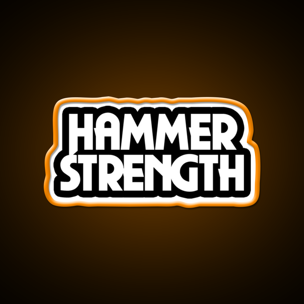 The Hammer Strength 2 Gym Fitness Led Neon Sign Rgb Color