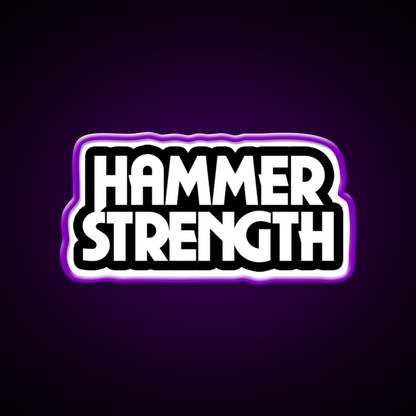 The Hammer Strength 2 Gym Fitness Led Neon Sign Rgb Color