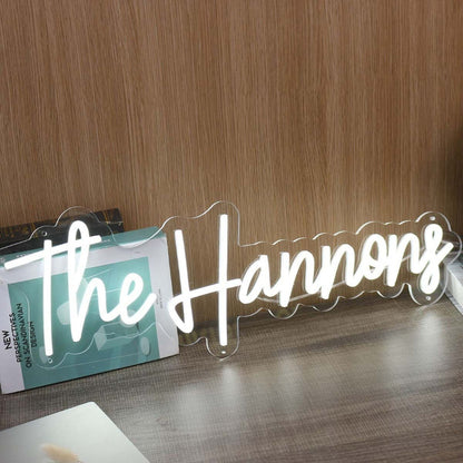 The Hannons White Led Neon Sign - Shineneon