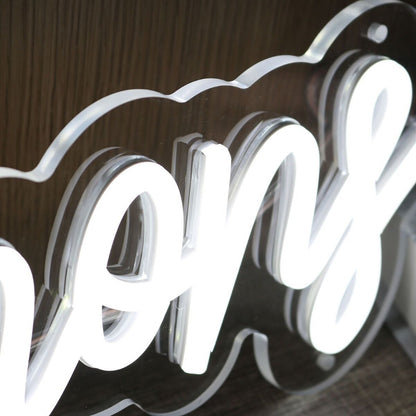 The Hannons White Led Neon Sign - Shineneon