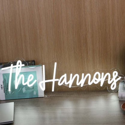 The Hannons White Led Neon Sign - Shineneon