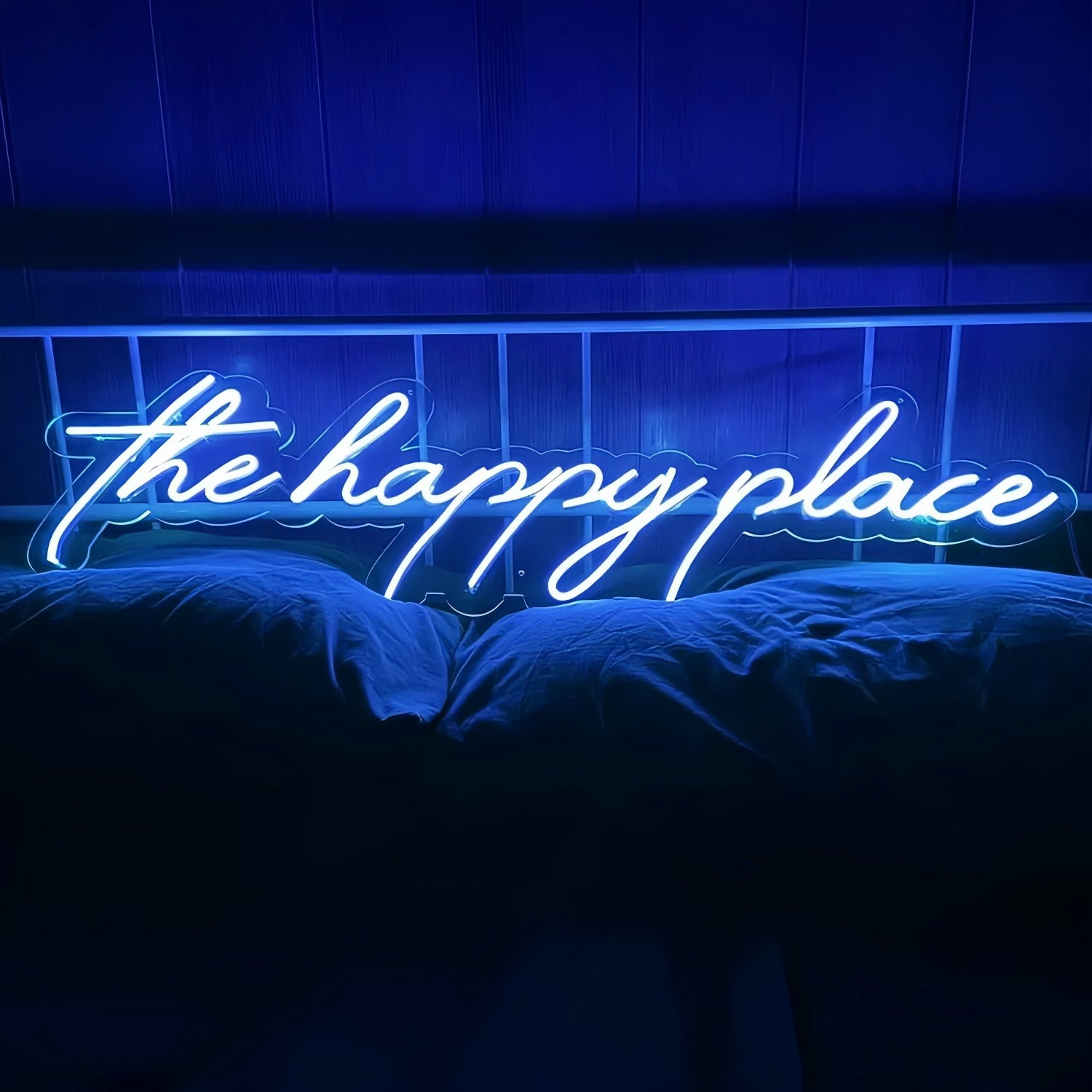 The Happy Place Led Neon Sign Illuminate Your Space - Shineneon