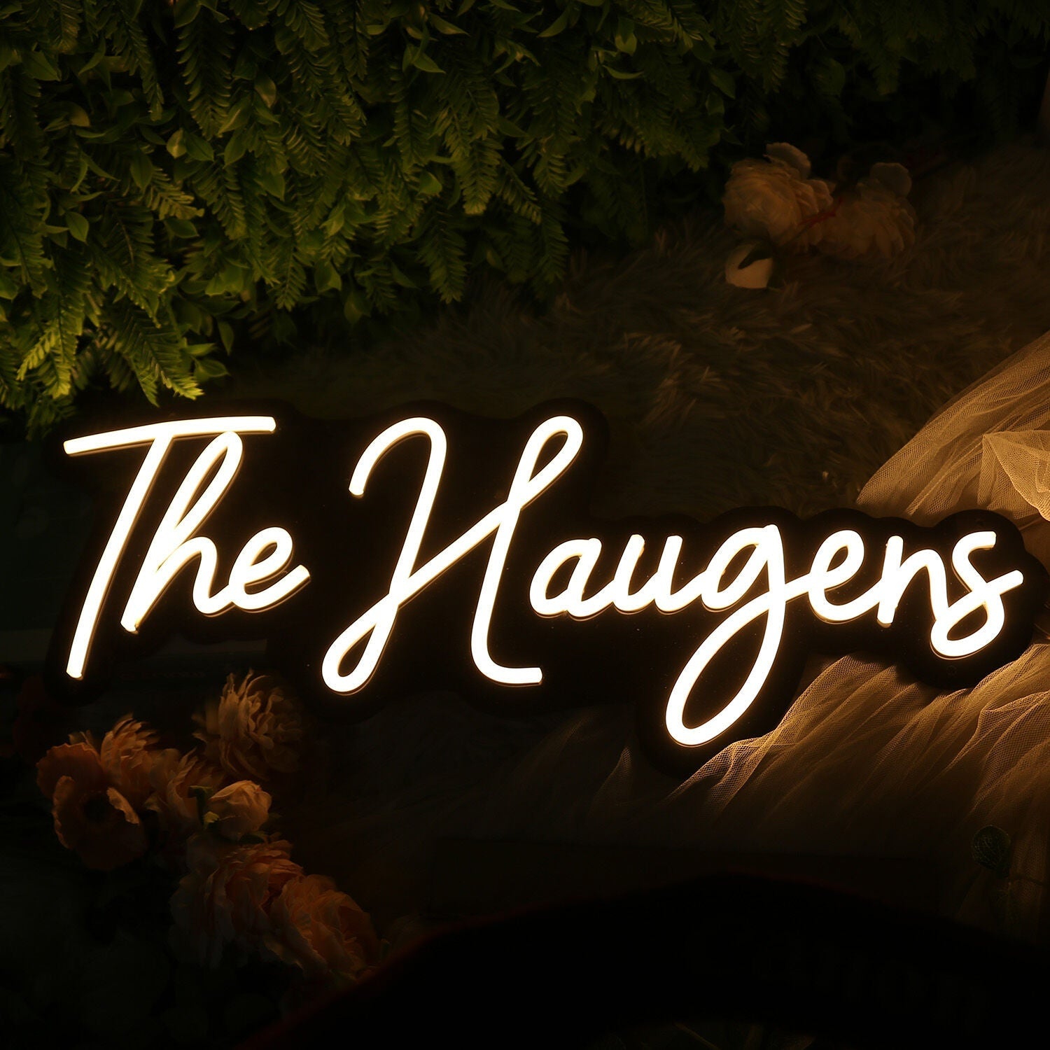 The Haugens White Led Neon Sign - Shineneon