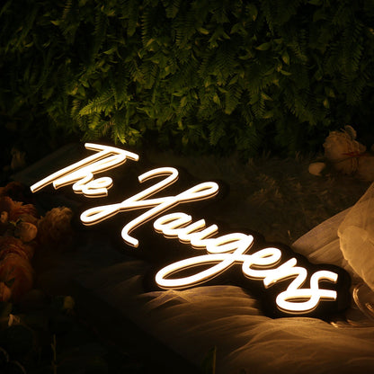 The Haugens White Led Neon Sign - Shineneon