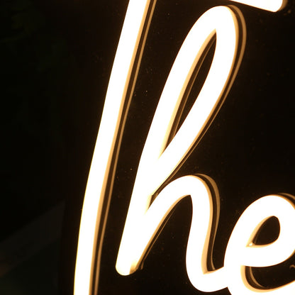 The Haugens White Led Neon Sign - Shineneon