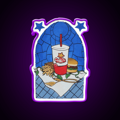 The Heavenly Combo Fast Food Led Neon Sign For Burger Place Rgb Color - Shineneon