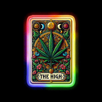 The High Hemp Inspired Green Leaf Led Neon Sign Rgb Color - LED neon sign close-up detail