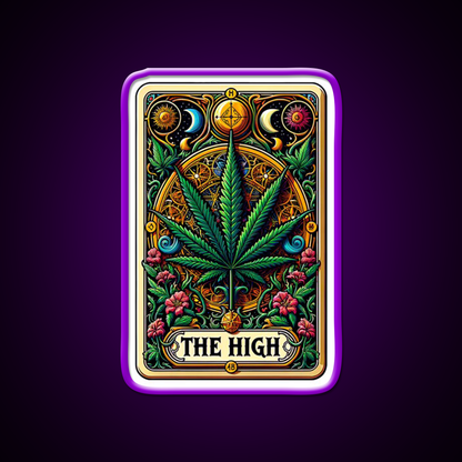 The High Hemp Inspired Green Leaf Led Neon Sign Rgb Color - LED neon sign view 9