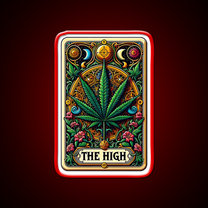 The High Hemp Inspired Green Leaf Led Neon Sign Rgb Color - LED neon sign view 10