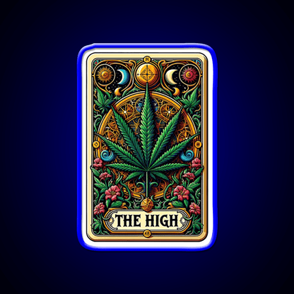 The High Hemp Inspired Green Leaf Led Neon Sign Rgb Color - Shineneon