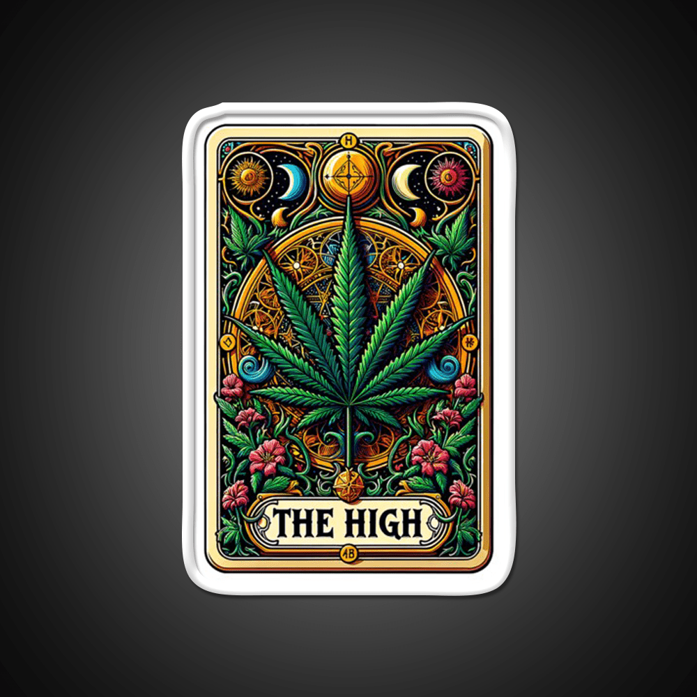 The High Hemp Inspired Green Leaf Led Neon Sign Rgb Color - Shineneon