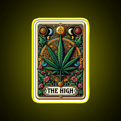 The High Hemp Inspired Green Leaf Led Neon Sign Rgb Color - Shineneon