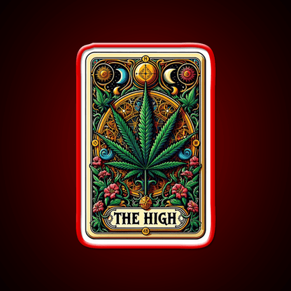 The High Hemp Inspired Green Leaf Led Neon Sign Rgb Color - Shineneon
