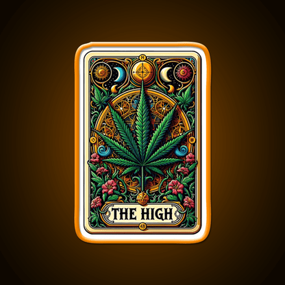 The High Hemp Inspired Green Leaf Led Neon Sign Rgb Color - Shineneon