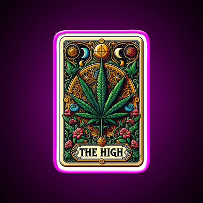 The High Hemp Inspired Green Leaf Led Neon Sign Rgb Color - Shineneon