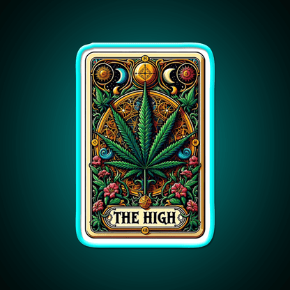 The High Hemp Inspired Green Leaf Led Neon Sign Rgb Color - Shineneon