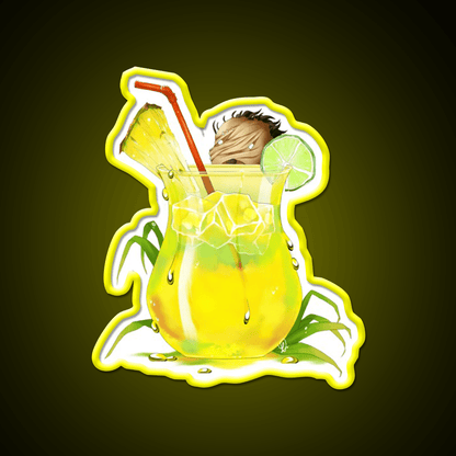 The Hilbillys Twisted Juice Cocktail Bar Decor Led Neon Sign Rgb Color - Shineneon