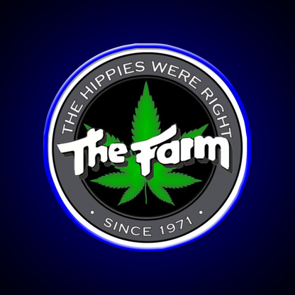The Hippies Were Right Hemp Inspired Green Leaf Led Neon Sign Rgb Color - LED neon sign view 5