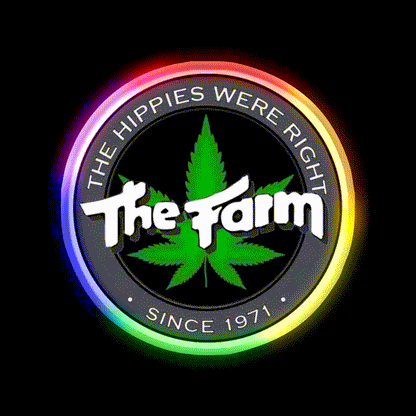 The Hippies Were Right Hemp Inspired Green Leaf Led Neon Sign Rgb Color - LED neon sign close-up detail