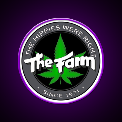 The Hippies Were Right Hemp Inspired Green Leaf Led Neon Sign Rgb Color - LED neon sign view 9