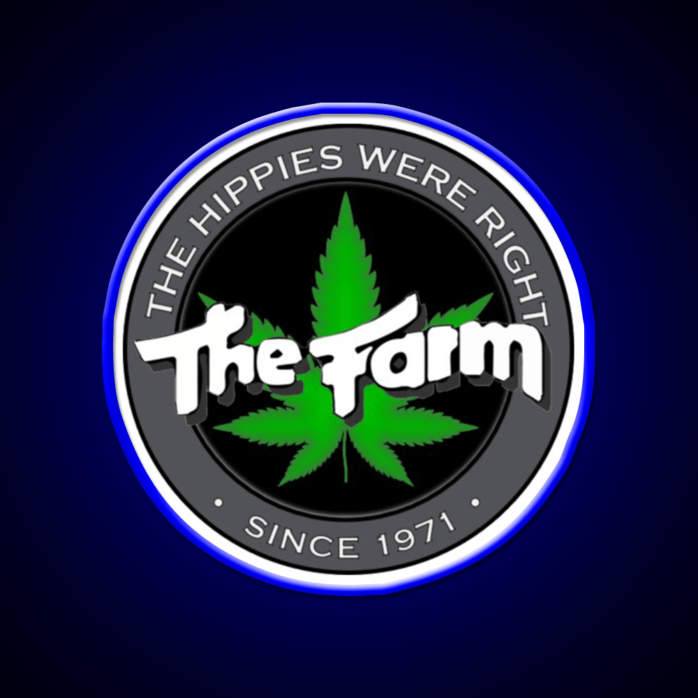 The Hippies Were Right Hemp Inspired Green Leaf Led Neon Sign Rgb Color - Shineneon