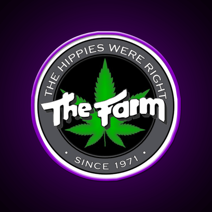 The Hippies Were Right Hemp Inspired Green Leaf Led Neon Sign Rgb Color - Shineneon
