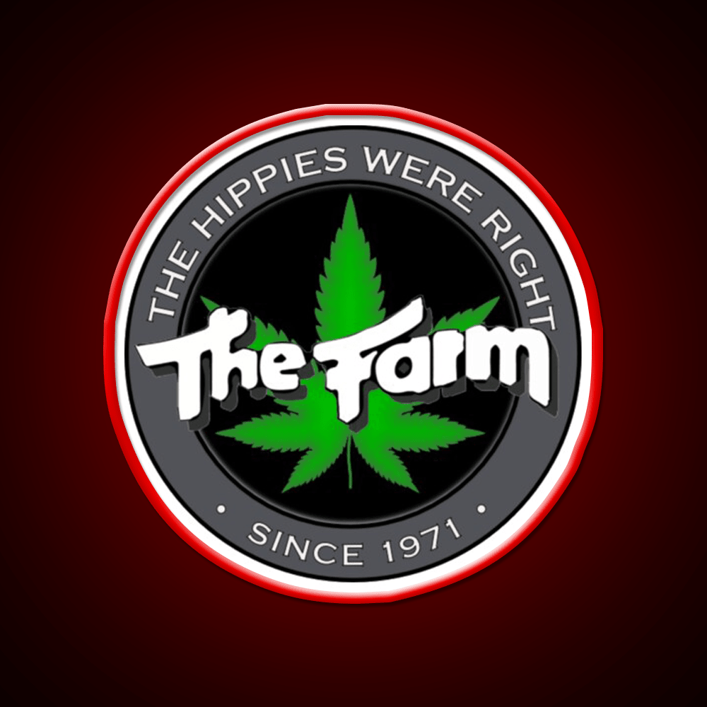 The Hippies Were Right Hemp Inspired Green Leaf Led Neon Sign Rgb Color - Shineneon
