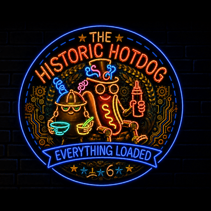 THE HISTORIC HOTDOG Custom LED Neon Sign - Shineneon