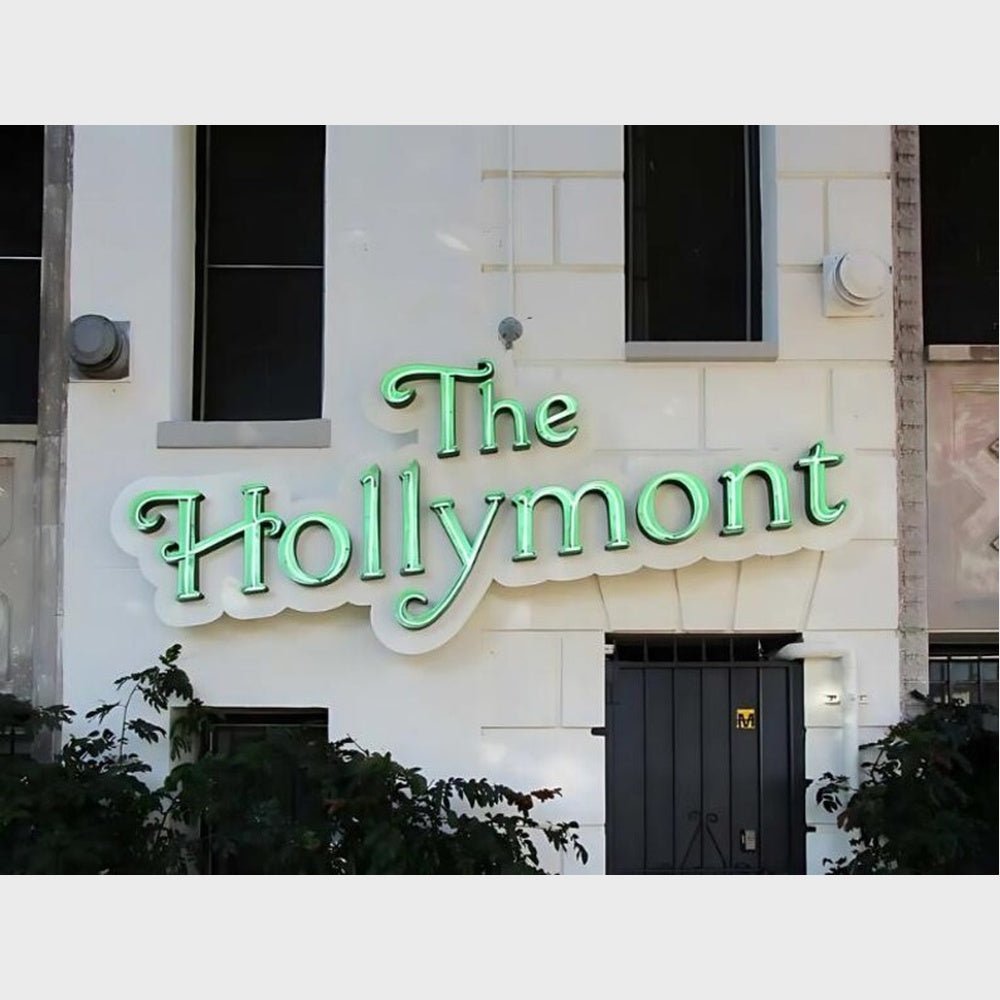 The Hollymont 3D Frontlit And Backlit Channel Letter Led Light Sign - Shineneon