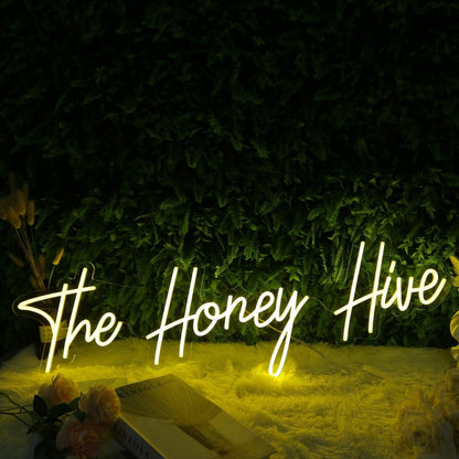 The Honey Hive Yellow Led Neon Sign | Shineneon