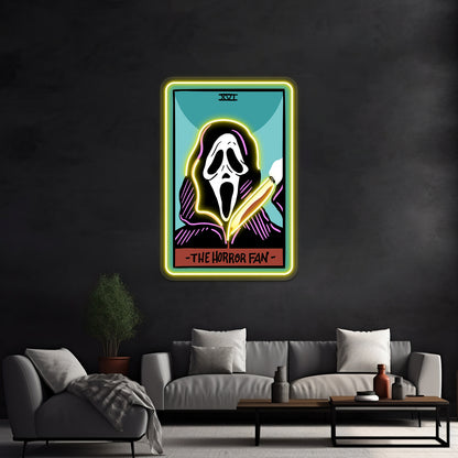 The Horror Fan Tarot Card Neon Sign Artwork For Led Signs For Room