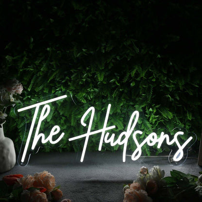 The Hudsons White Led Neon Sign - Shineneon