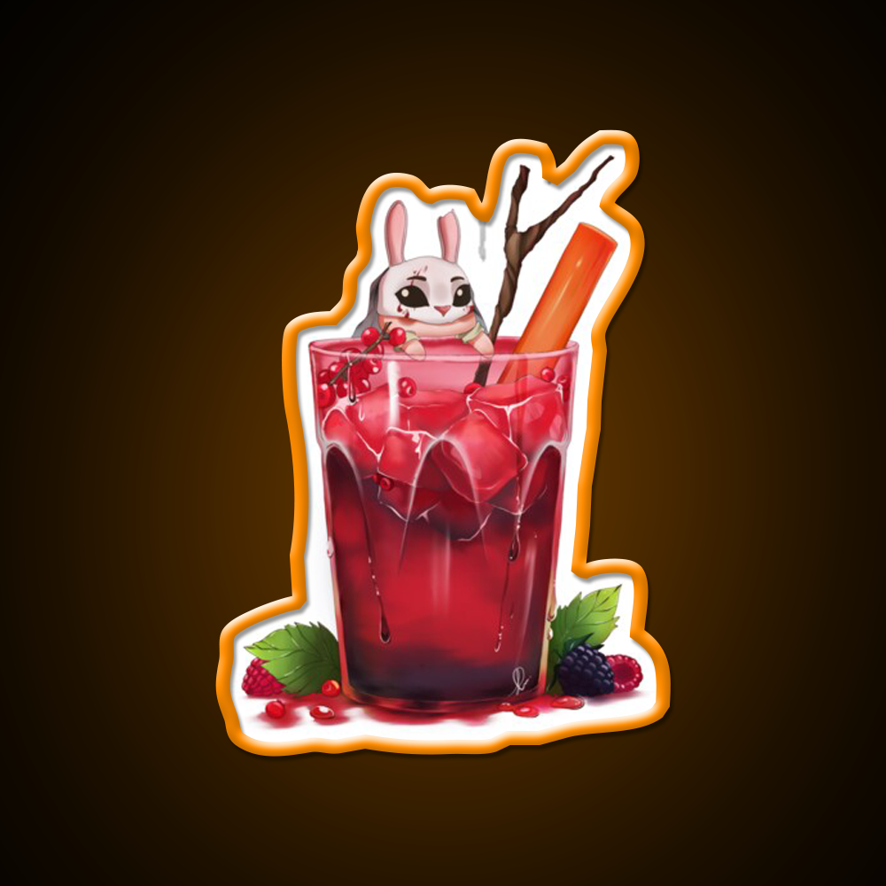 The Huntresss Wild Berries Drink Cocktail Bar Decor Led Neon Sign Rgb Color - LED neon sign view 6