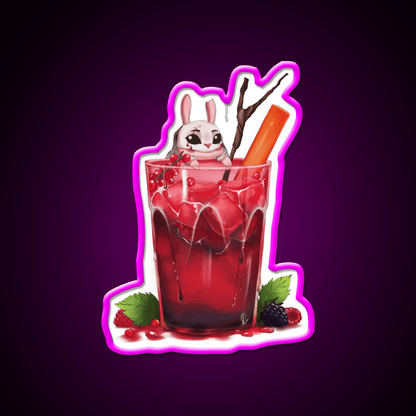 The Huntresss Wild Berries Drink Cocktail Bar Decor Led Neon Sign Rgb Color - Shineneon