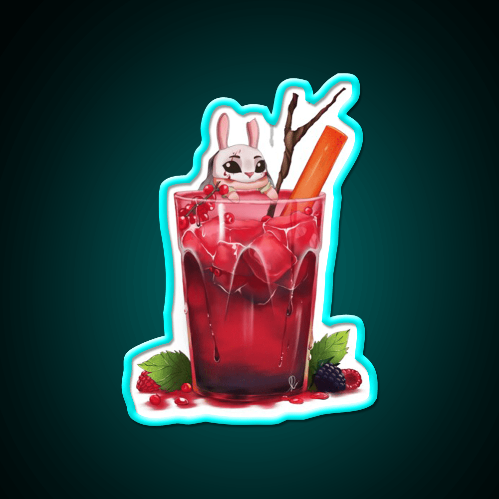 The Huntresss Wild Berries Drink Cocktail Bar Decor Led Neon Sign Rgb Color - Shineneon