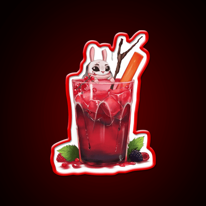 The Huntresss Wild Berries Drink Cocktail Bar Decor Led Neon Sign Rgb Color - Shineneon
